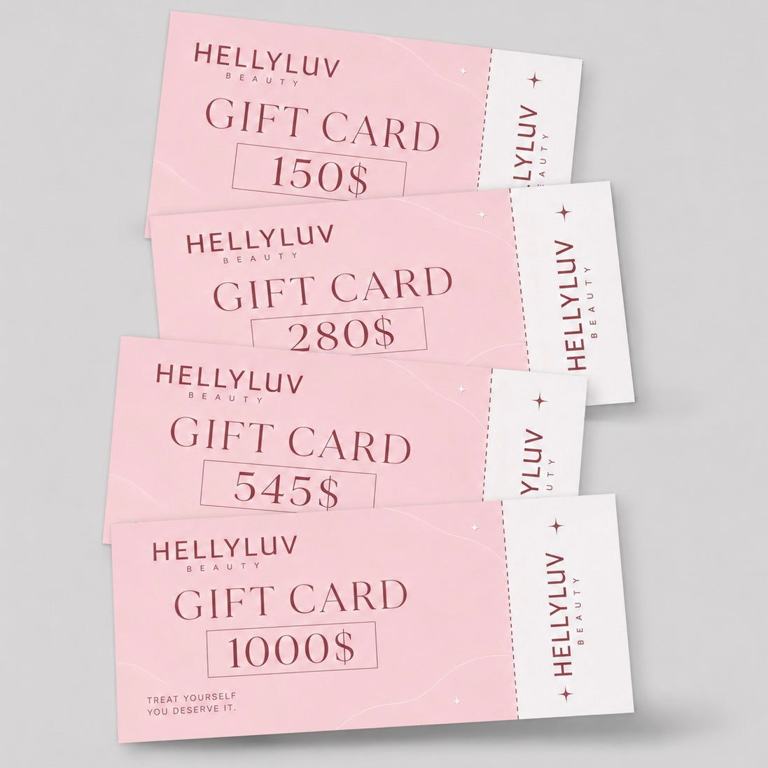 GIFT CARD BY HELLY LUV BEAUTY